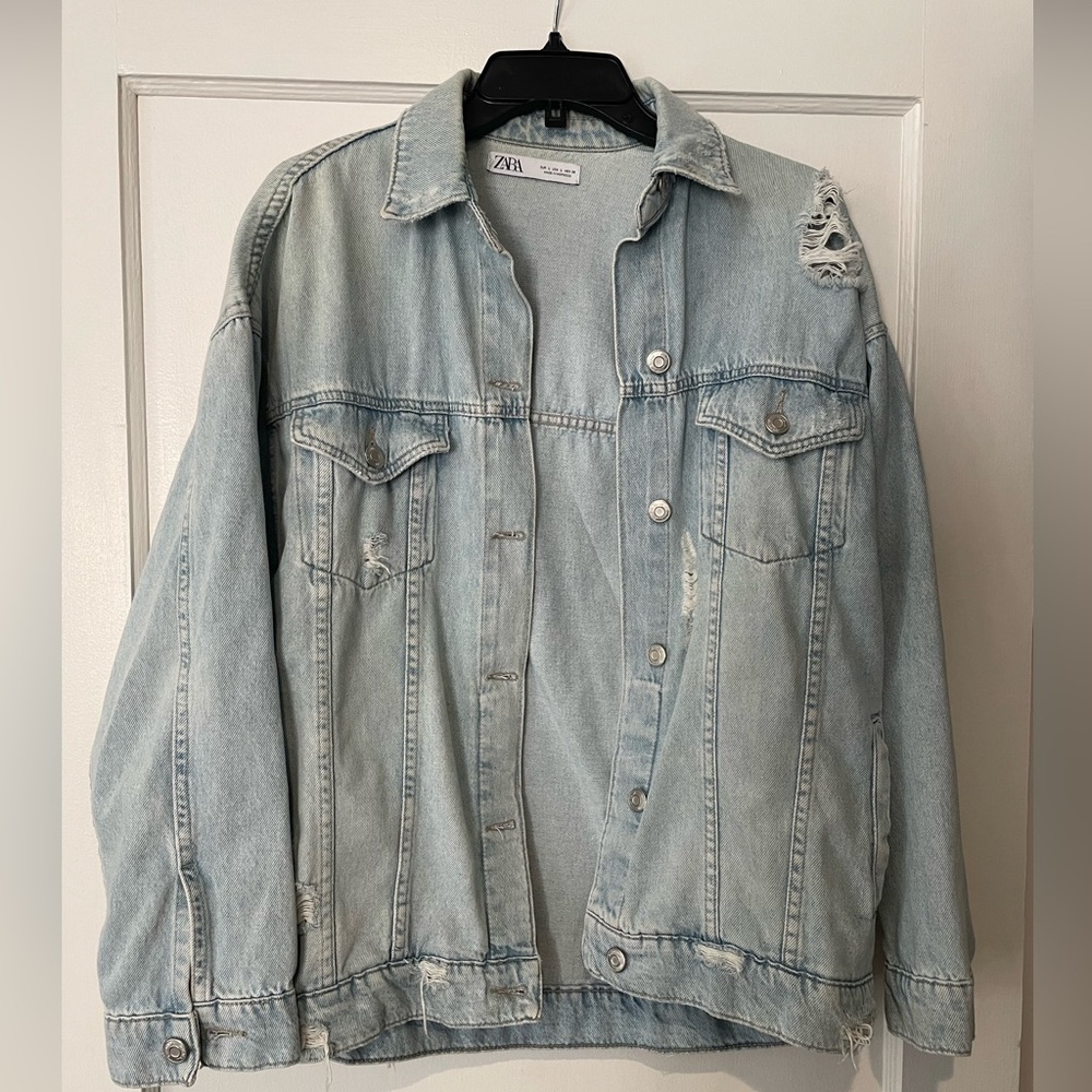 Zara distressed Jean jacket